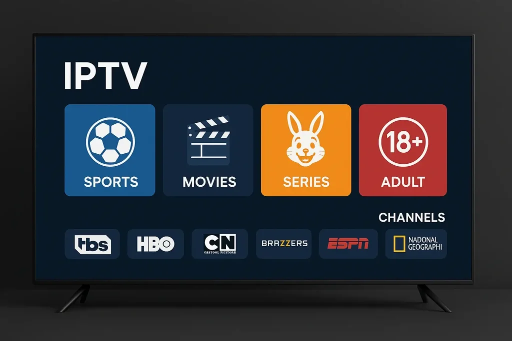 iptv france 2025 avec chaînes pour adultes, enfants, films et sport