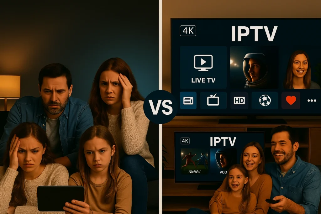 Avantages du meilleur abonnement IPTV sans coupure pour toute la famille