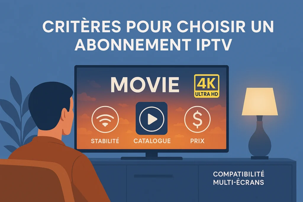 Critères pour choisir le meilleur abonnement IPTV 2025 en 4K