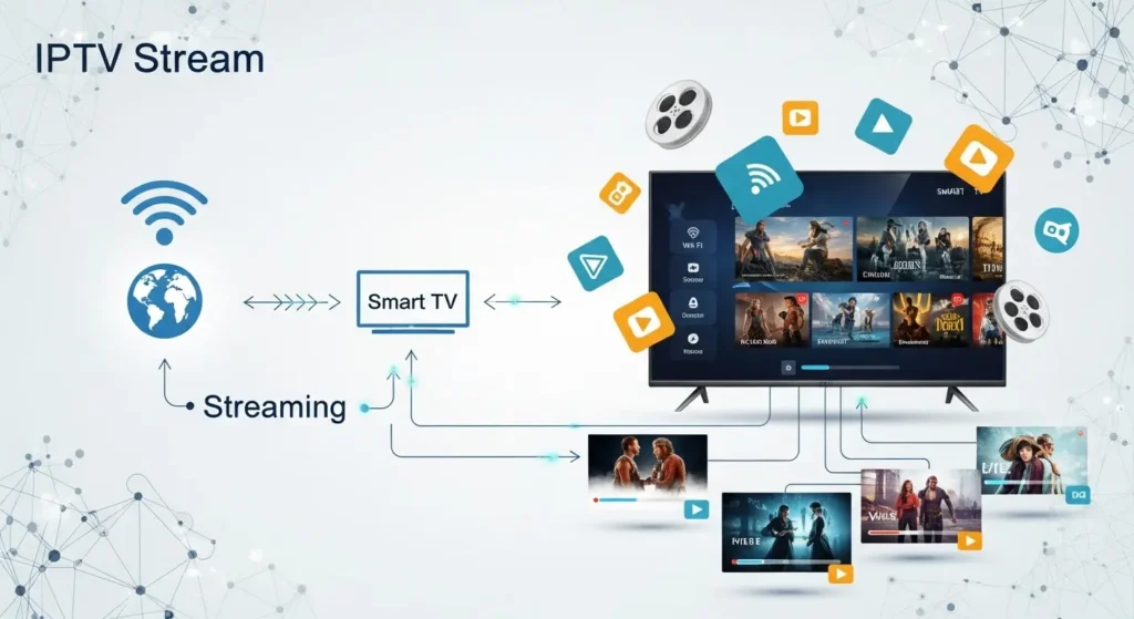 Abonnement IPTV 12 mois Smart TV fonctionnement, IPTV 12 mois, IPTV Smart TV 4K, meilleur IPTV 2026