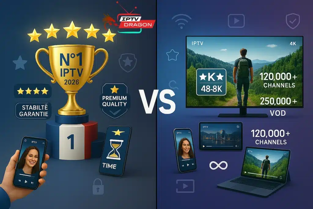 Meilleure IPTV 2026 France classement exclusif comparatif services streaming premium