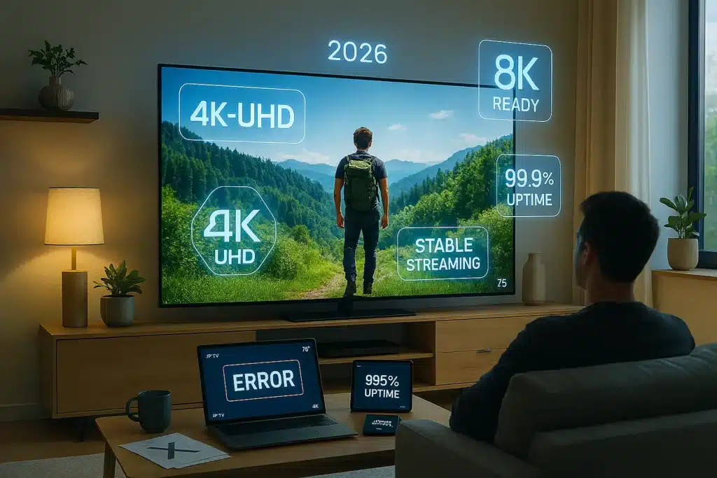IPTV stable 2026 qualité 4K UHD 8K streaming premium abonnement payant fiable