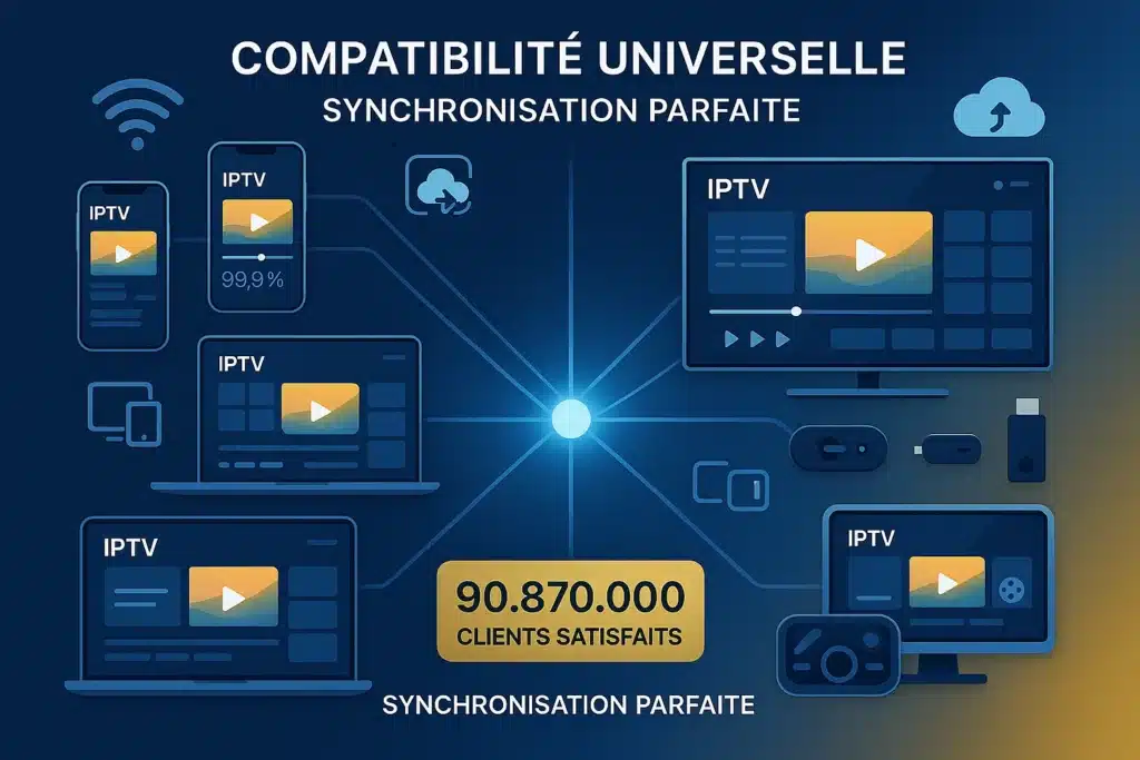 Meilleur abonnement IPTV 2026 compatibilité universelle multi-appareils synchronisation parfaite