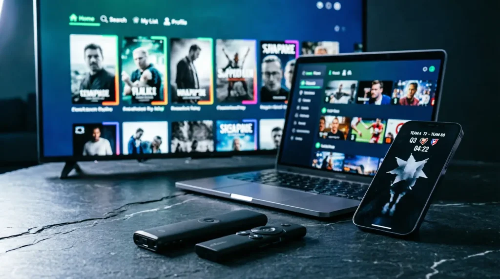 Abonnement IPTV multi-écrans compatible Smart TV, smartphone, laptop et Firestick