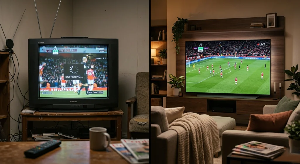 Comparatif visuel des meilleurs abonnements iptv 2026 sur cinq prestataires selon dix critères de qualité mesurés en conditions réelles