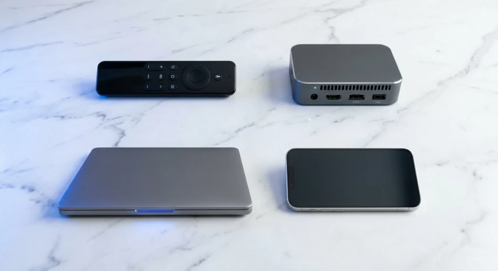 Illustration des critères différenciateurs des meilleurs abonnements iptv en 2026 : stabilité serveur, qualité 4K, EPG et support client
